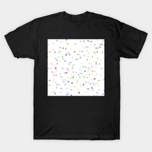 Sugar Confetti on White T-Shirt